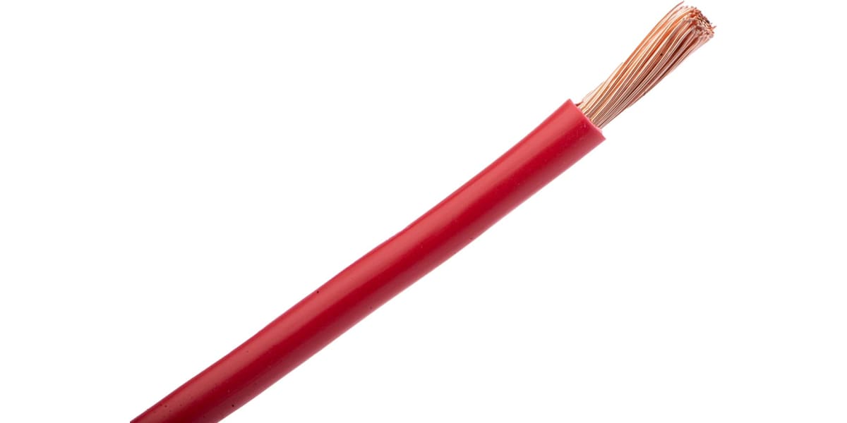 Product image for Red flexible switchgear cable,126/0.4mm