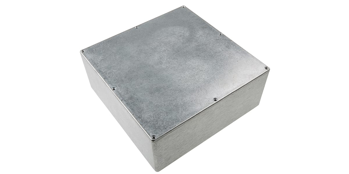 Product image for Natural aluminium box,250x250x100mm