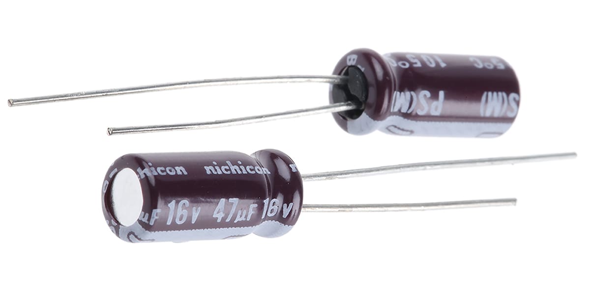 Product image for AL ELECTROLYTIC CAP,PS,16V,47UF