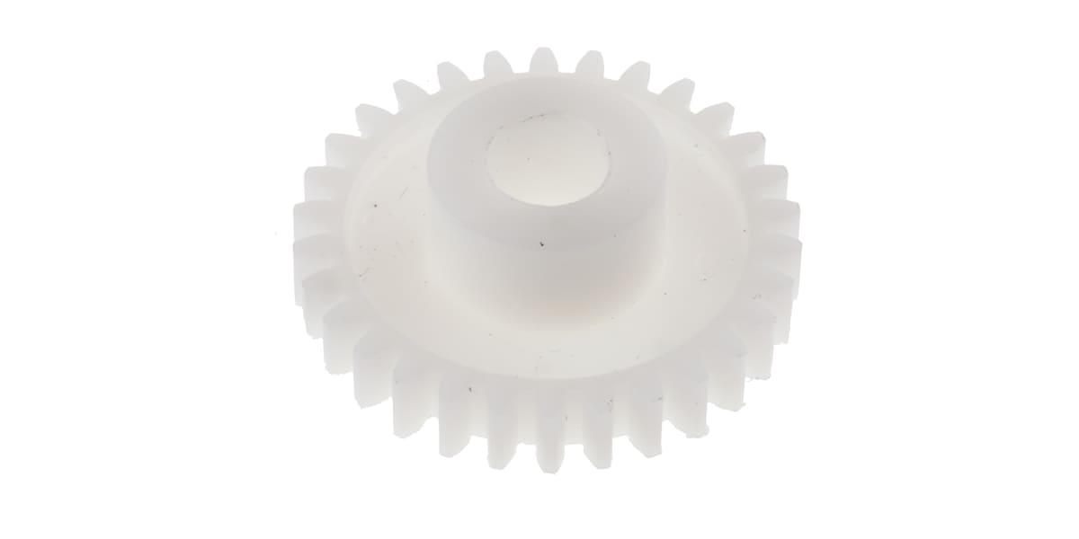 Product image for Delrin spur gear - 0.8 module 30 teeth