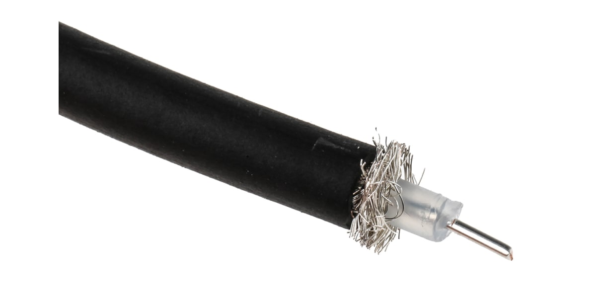 Product image for Cable Coax RG223 U PVC black 100m