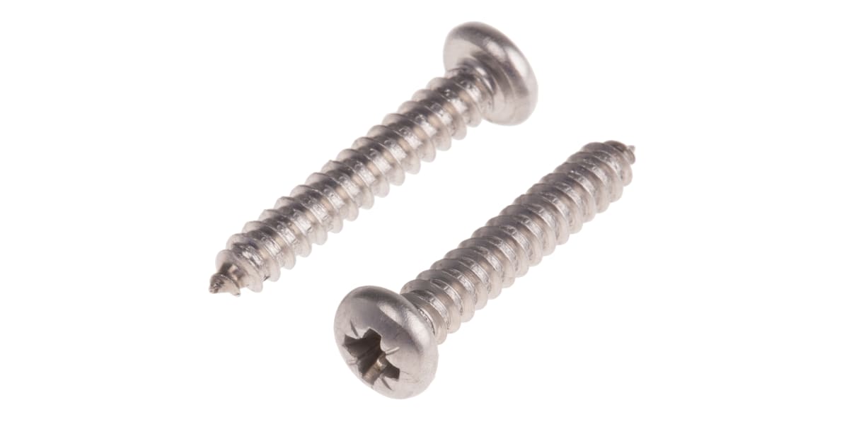 Product image for Cross self tap screw pan A4 No8 x 1in