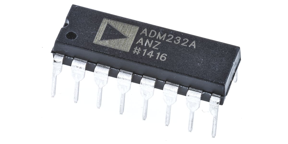 Product image for RS232 transceiver,ADM232AAN 2T/2R DIP16