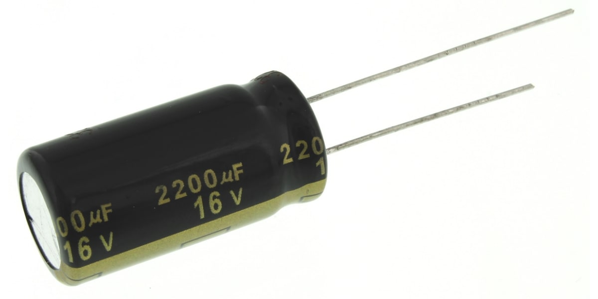 Product image for Al Electrolytic Cap 105C 16V 2200uF