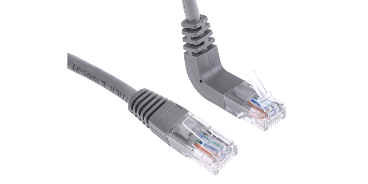 Product image for Grey patch lead, Cat5e, strt, vert. 2m