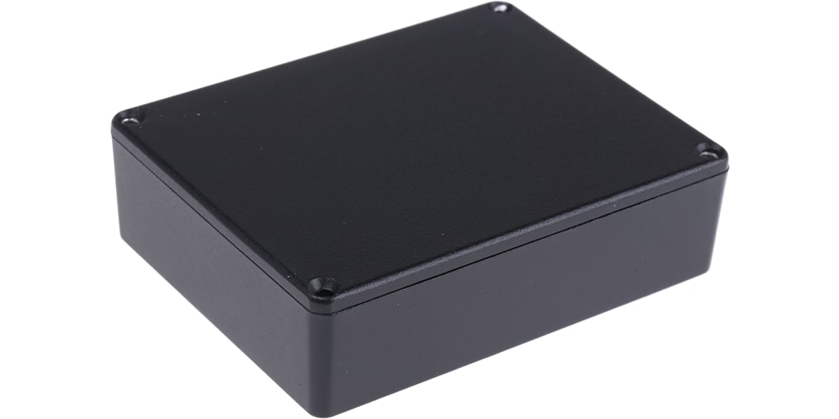 Product image for BLK DIECAST ALU BOX,118.5X93.5X30MM