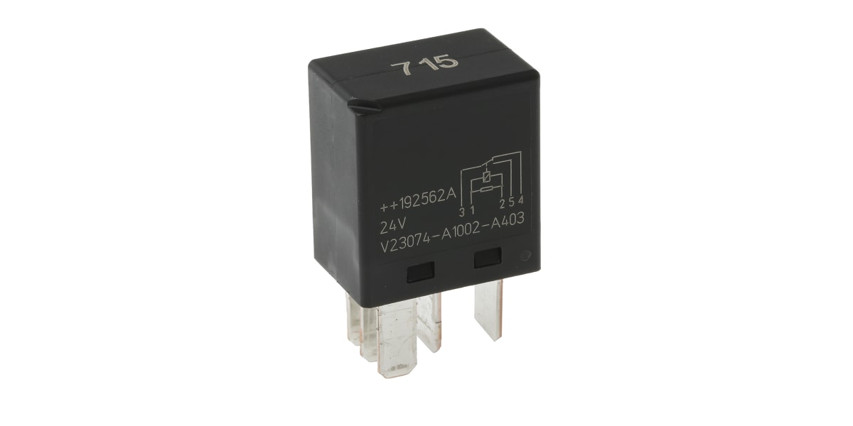 Product image for Automotive plug-in relay,30A SPDT 24Vdc