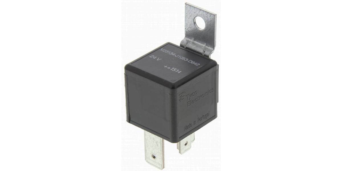 Product image for Automotive relay w/brkt,25A SPNO 24Vdc