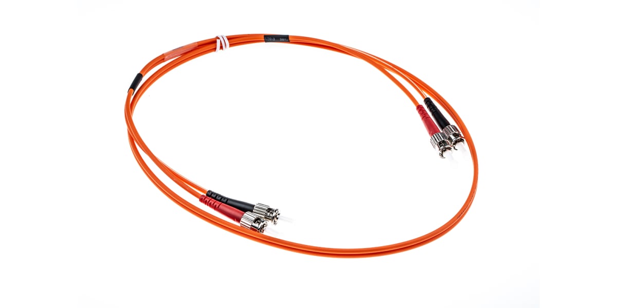 Product image for Duplex ST/ST patch lead,50/125um 1m