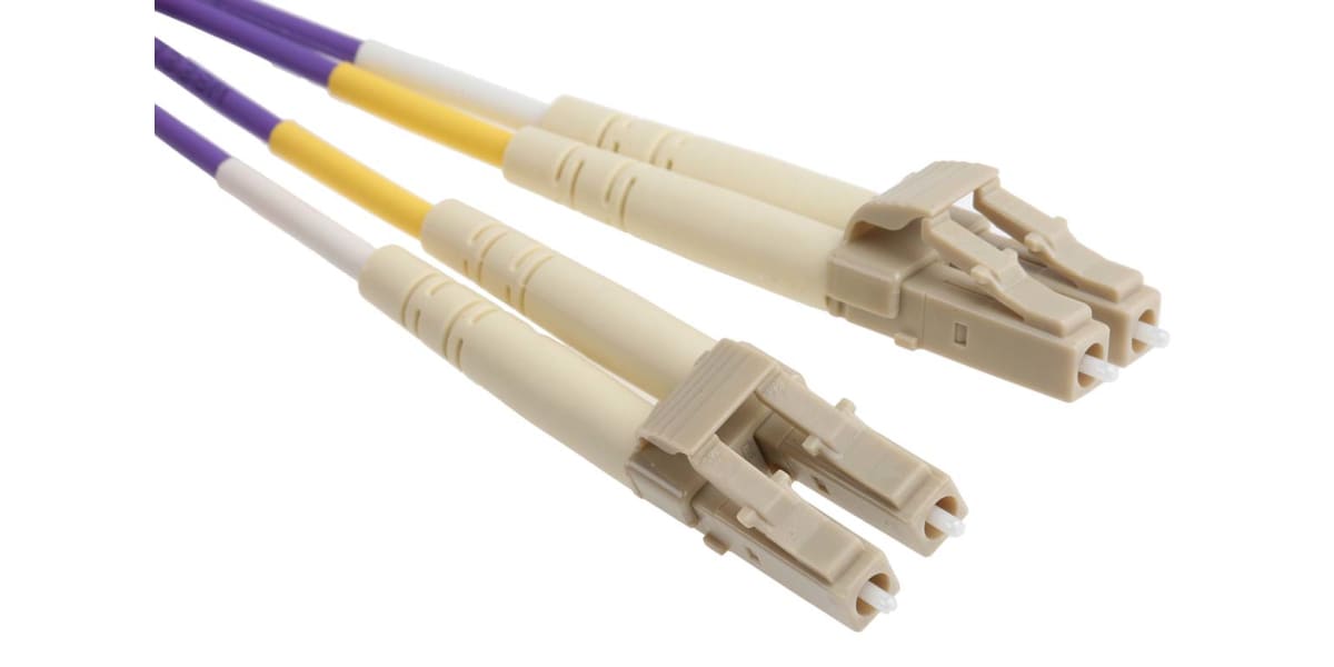 Product image for LC-LC patchlead OM3 Duplex Purple 3m