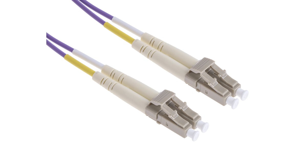 Product image for LC-LC patchlead OM3 Duplex Purple 1m