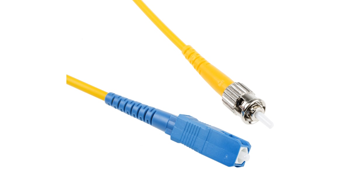 Product image for SC-ST 09/125 simplex Yellow 5m patchcord