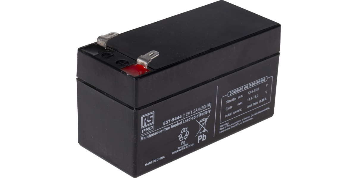 Product image for RS Sealed lead-acid battery,12V 1.2Ah