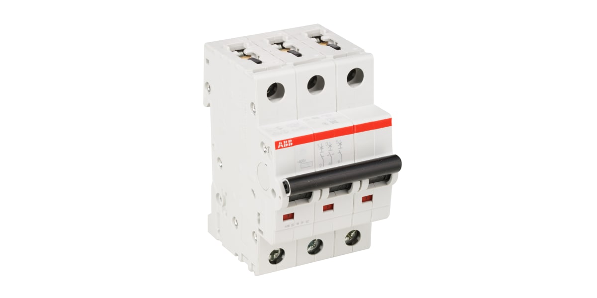 Product image for SH200 MCB 10A 3 Pole Type C 6kA