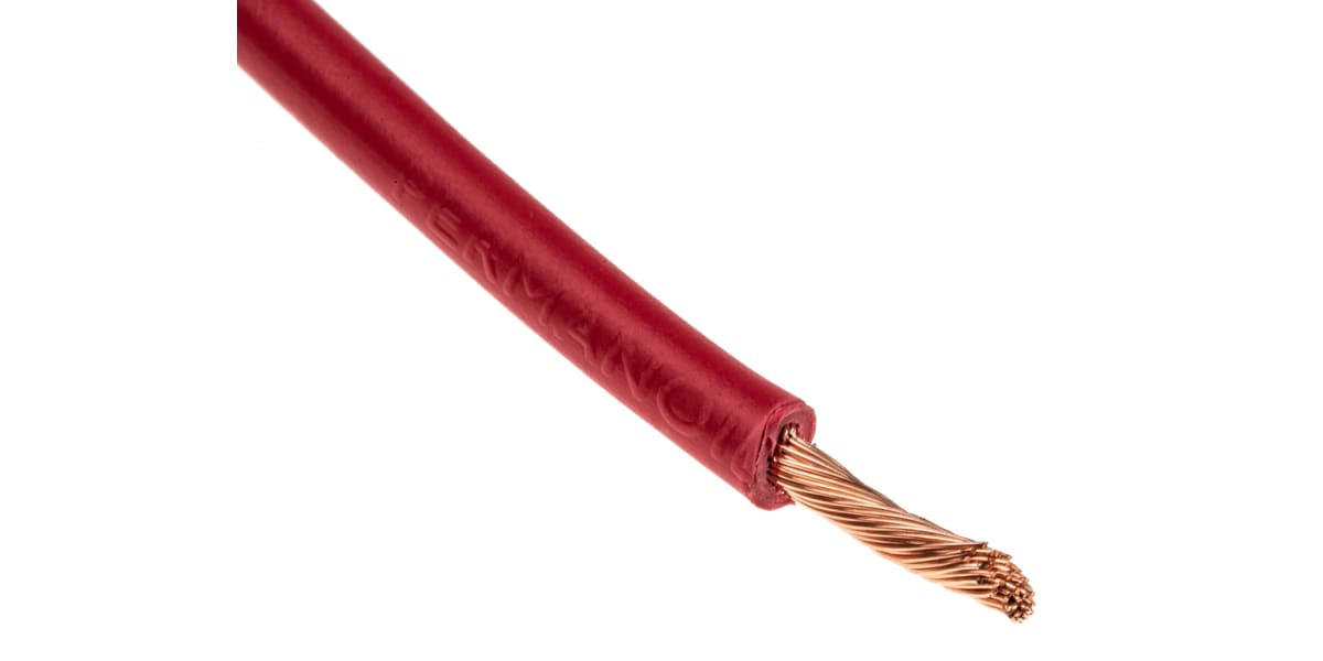 Product image for 2491X red equipment wire,2.5sq.mm 100m