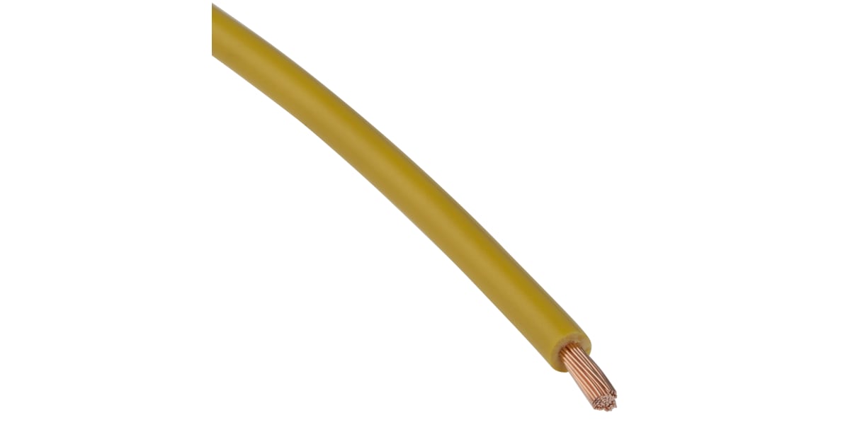 Product image for 2491X Yellow equipment wire,2.5sq.mm100m