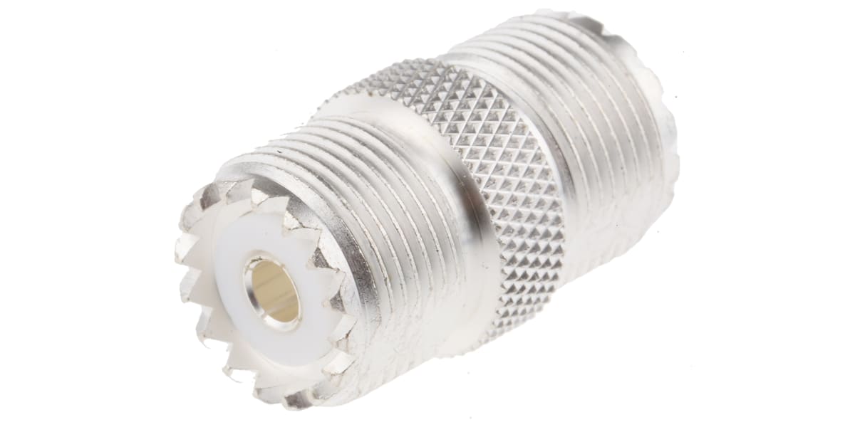 Product image for Straight 50Ω RF Adapter UHF Socket to UHF Socket 500MHz