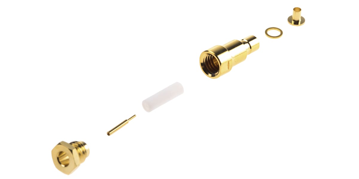 Product image for Clamped SMB straight male jack-RG174A/U