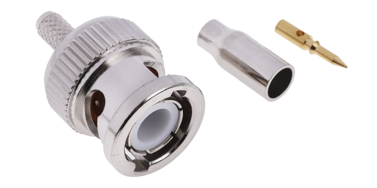 Product image for Crimp BNC straight plug-RG174 cable50ohm