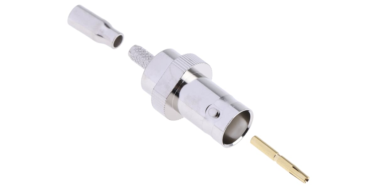 Product image for .S crimp BNC straight jack-RG174 cable