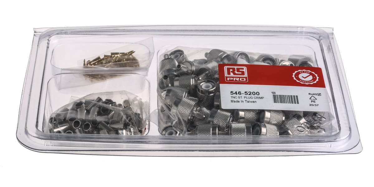 Product image for NiPt TNC straight plug kit-RG58 A cable