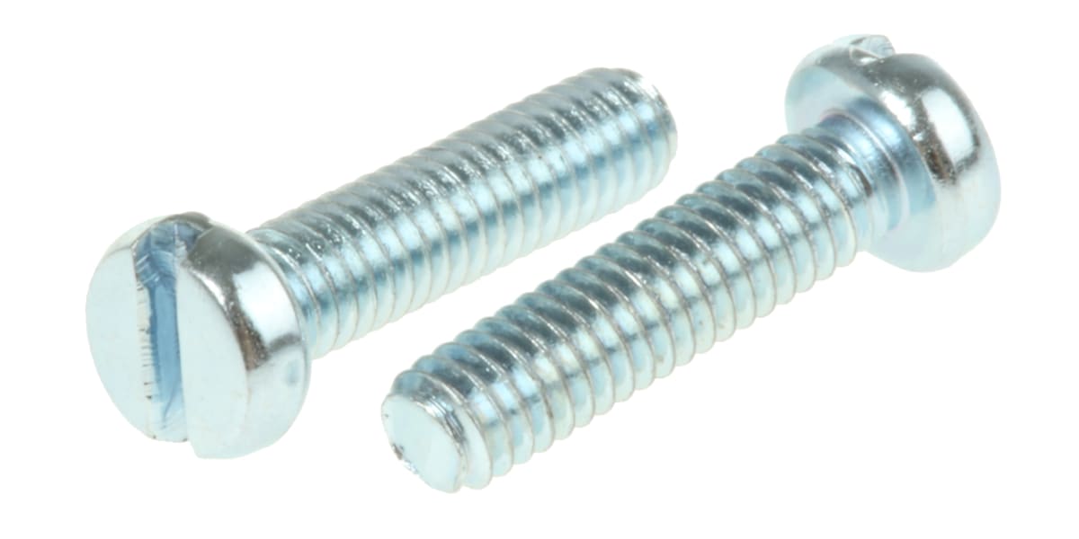 Product image for Slotted cheesehead steel screw M2.5x10mm