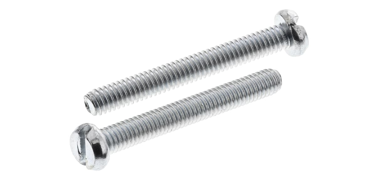 Product image for Slotted cheesehead steel screw M2.5x20mm