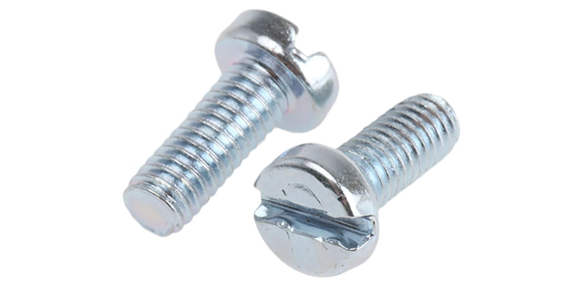 Product image for Slotted cheesehead steel screw M4x10mm