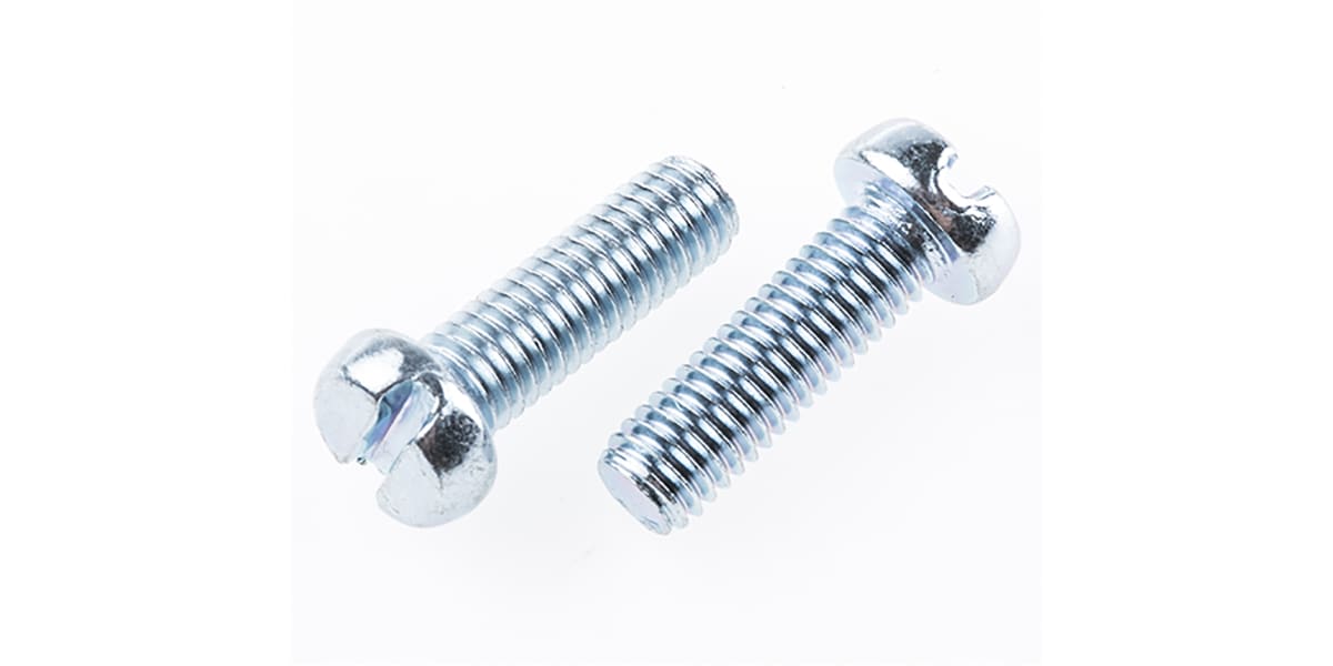 Product image for Slotted cheesehead steel screw M5x16mm