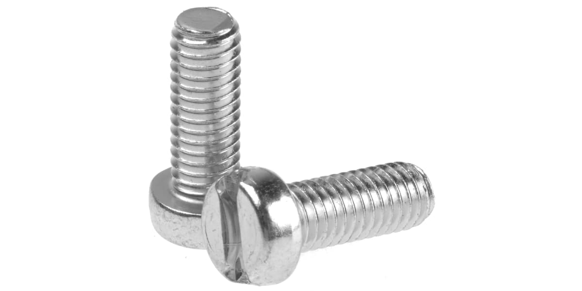 Product image for Slotted cheesehead steel screw M6x16mm