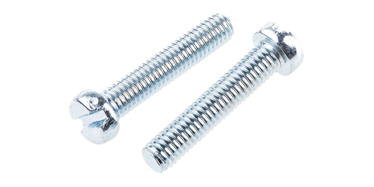 Product image for Slotted cheesehead steel screw M6x30mm