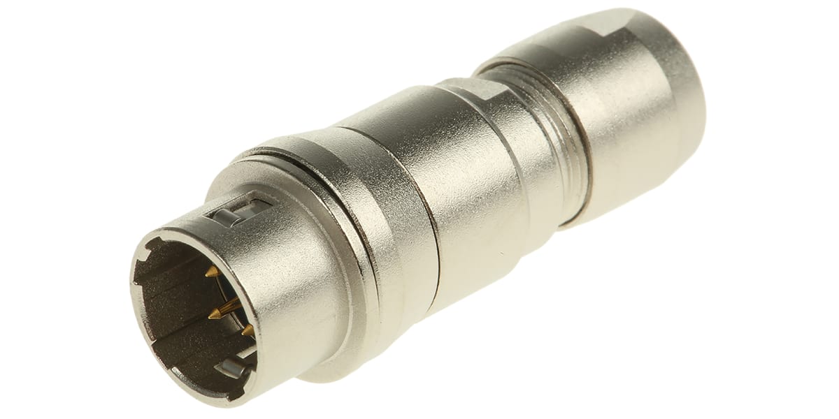 Product image for Hirose Solder Connector, 4 Contacts, Cable Mount Miniature