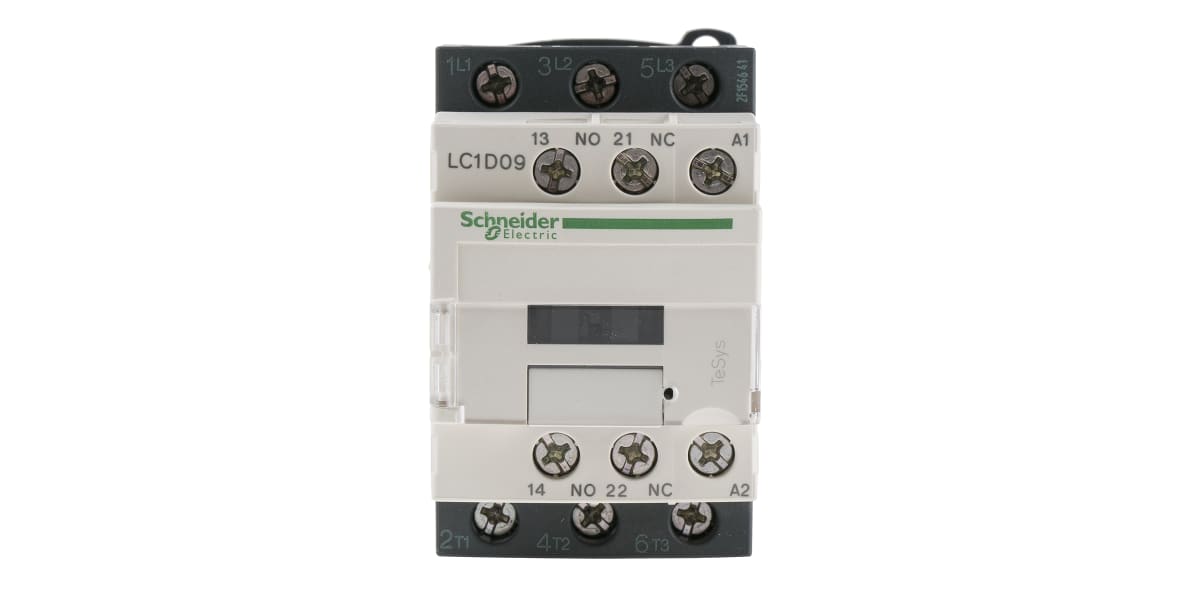 Product image for 3 pole NO contactor, 9A - 220Vac coil