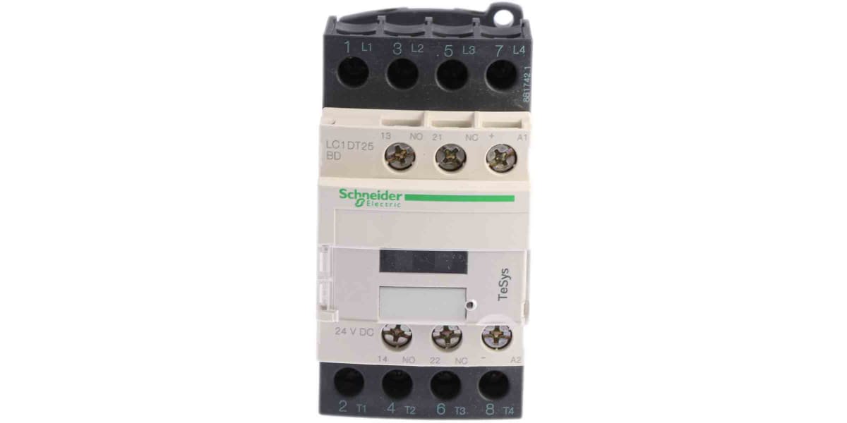 Product image for 4 pole NO coil contactor,25A 24Vdc