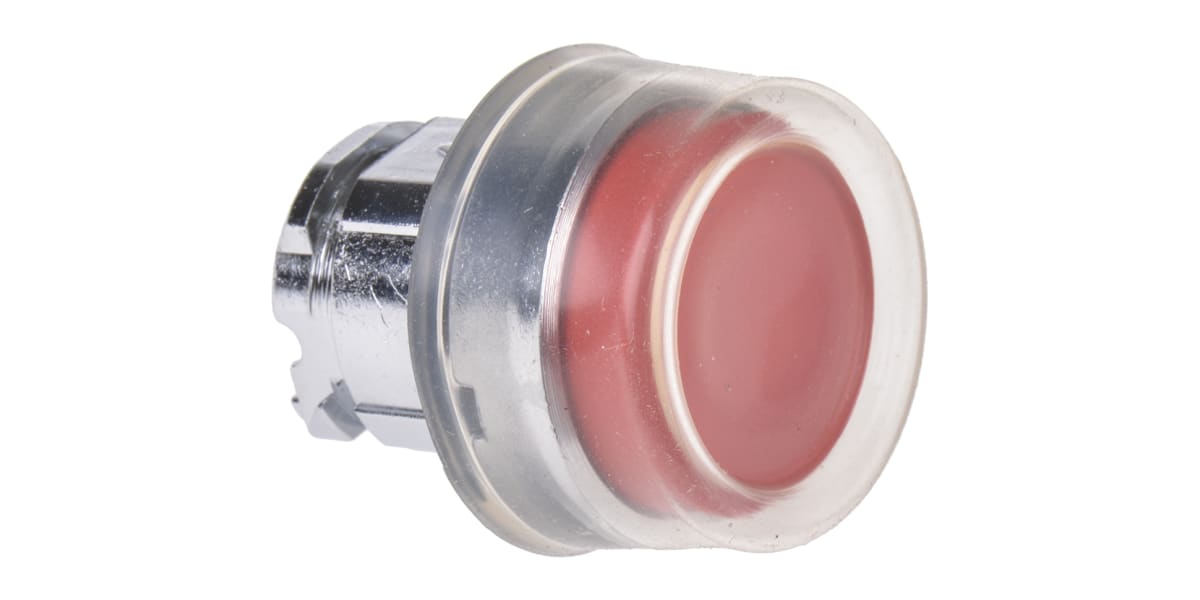 Product image for RED PUSH BUTTON HEAD SPRING RETURN