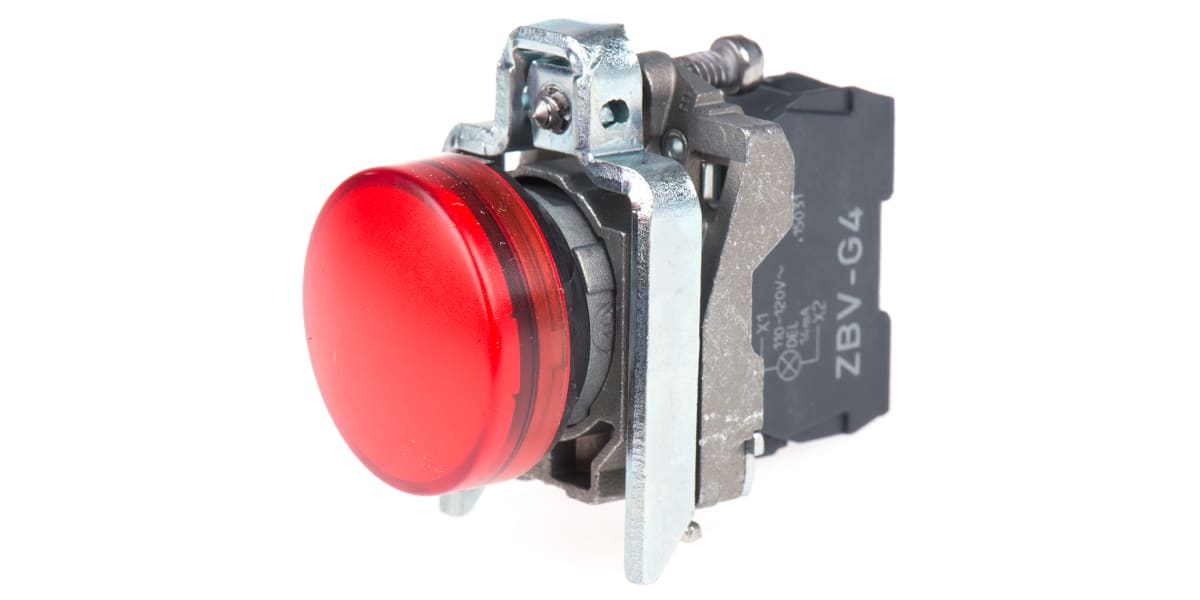 Product image for Pilot Light Red LED 110V Plain Lens