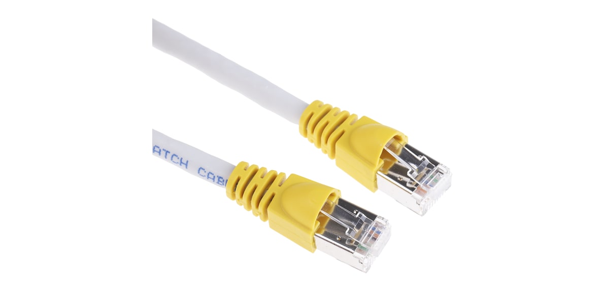 Product image for Telegartner Shielded Cat 6A Crossover Patch Cable 3m, Grey, Male RJ45/Male RJ45