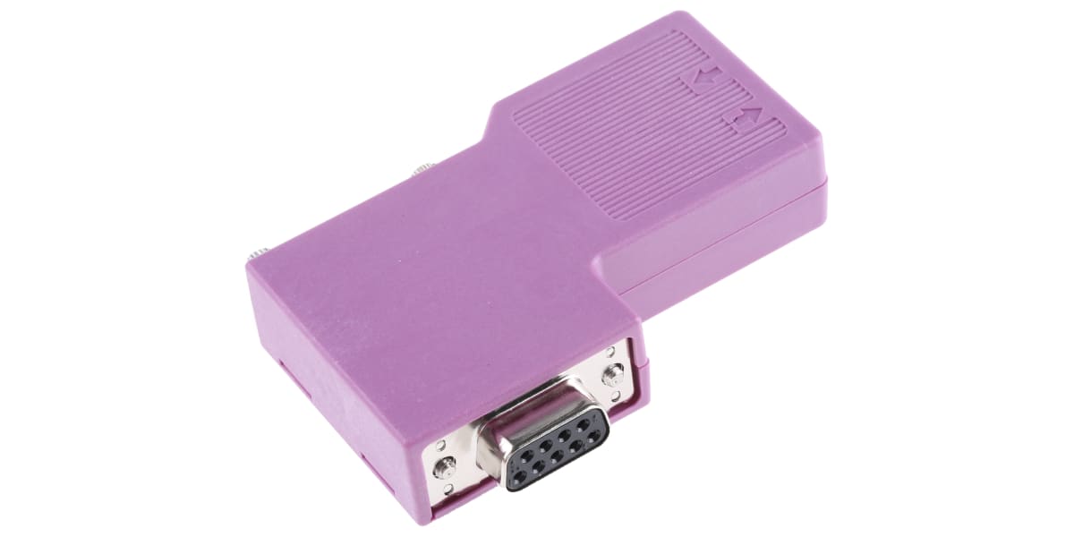 Product image for CANopen subD 9pin female connector 90deg