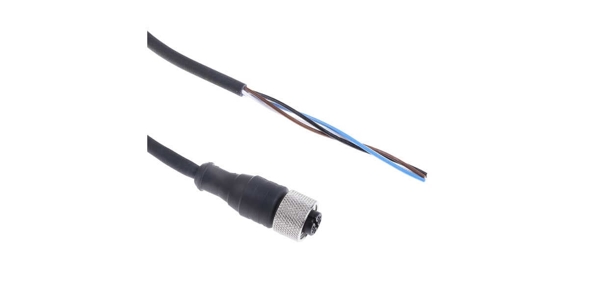 Product image for Prewired Connector M12 4Pin Straight 5m