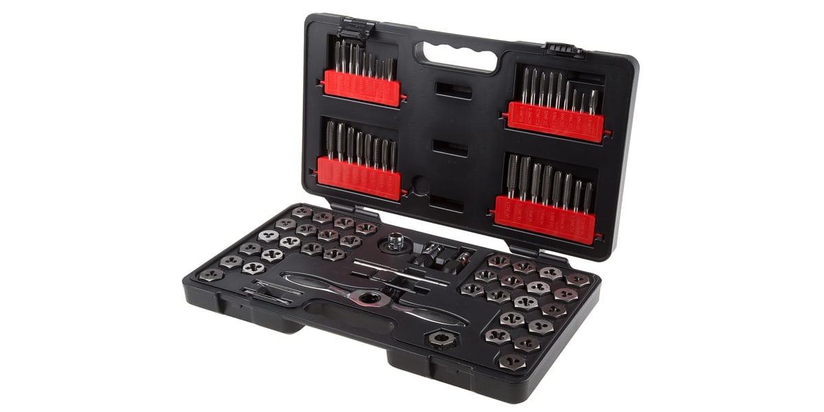 Product image for Gear Wrench 75 Piece Carbon Steel Thread Tap & Die Set