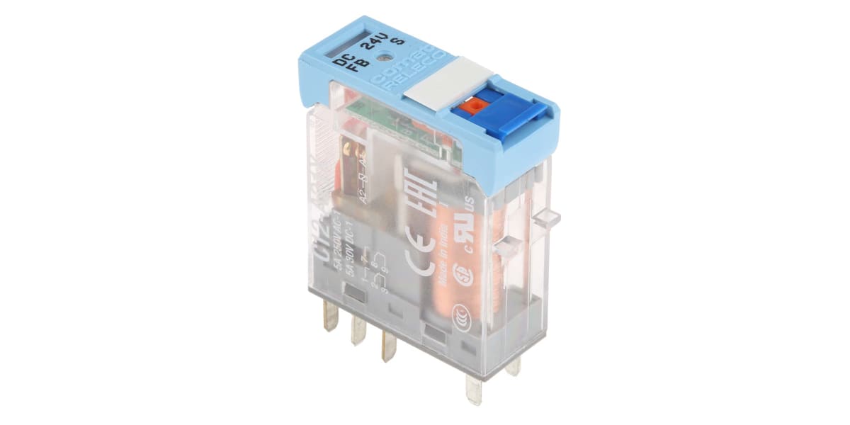 Product image for DPDT TWIN CONTACT RELAY 5A 24VDC