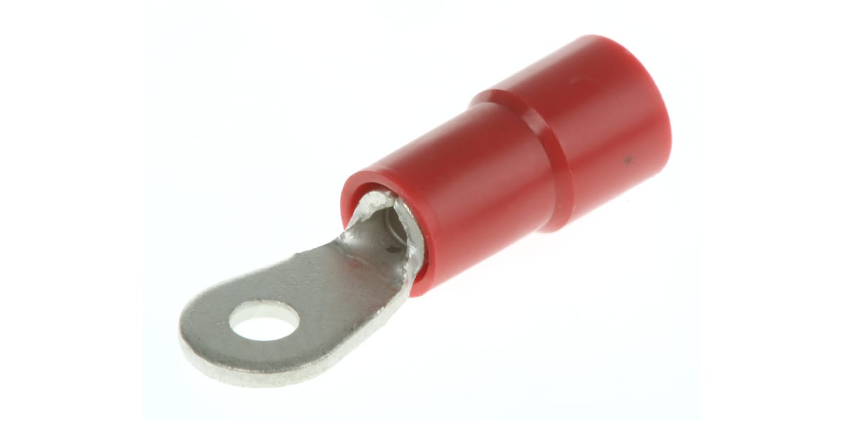 Product image for Red M2 ring terminal,0.5-1.5sq.mm wire