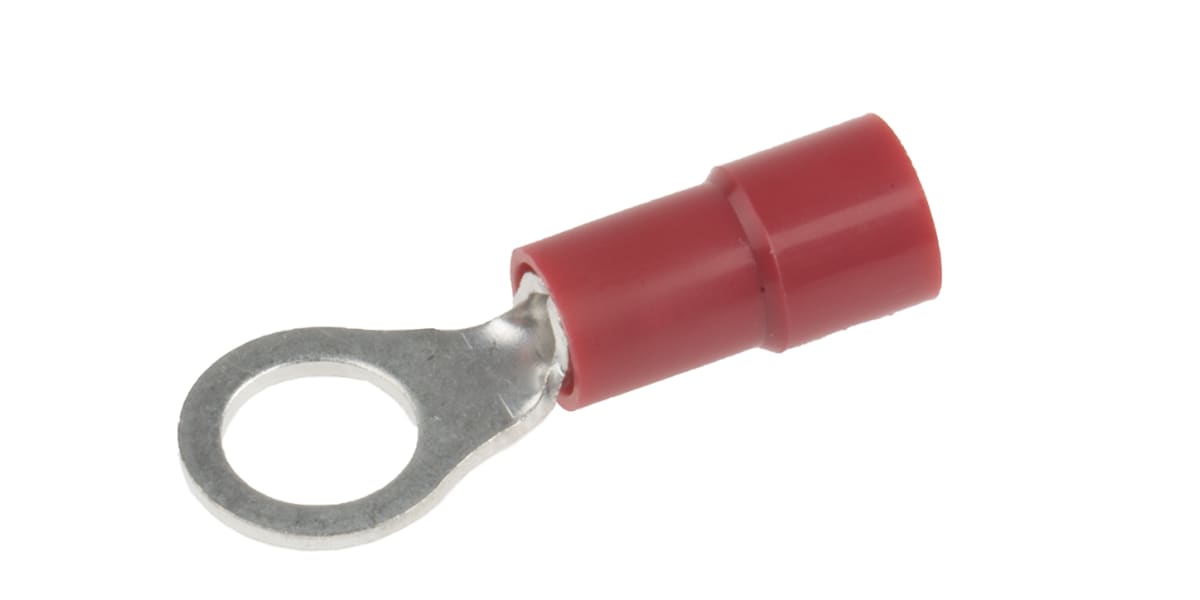 Product image for Red M5 ring terminal,0.5-1.5sq.mm wire