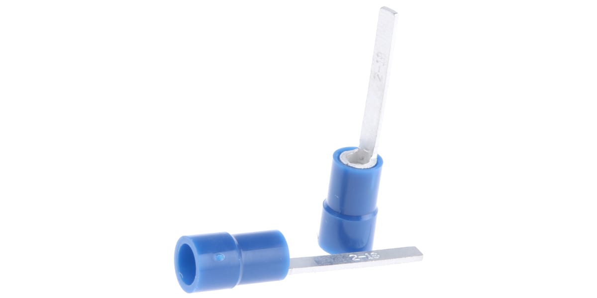 Product image for Blu crimp blade terminal,27.2x27.2x2.5mm