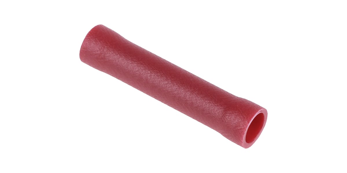 Product image for Red butt splice,0.5-1.5sq.mm wire size