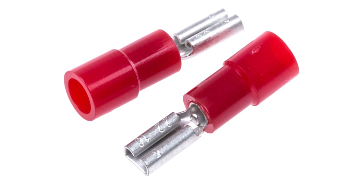 Product image for Red female receptacle,2.8Wx0.5mmT