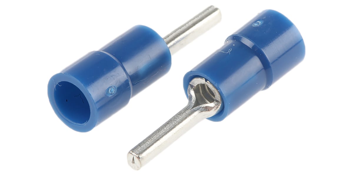 Product image for Blue crimp pin connector,1.5-2.5sq.mm