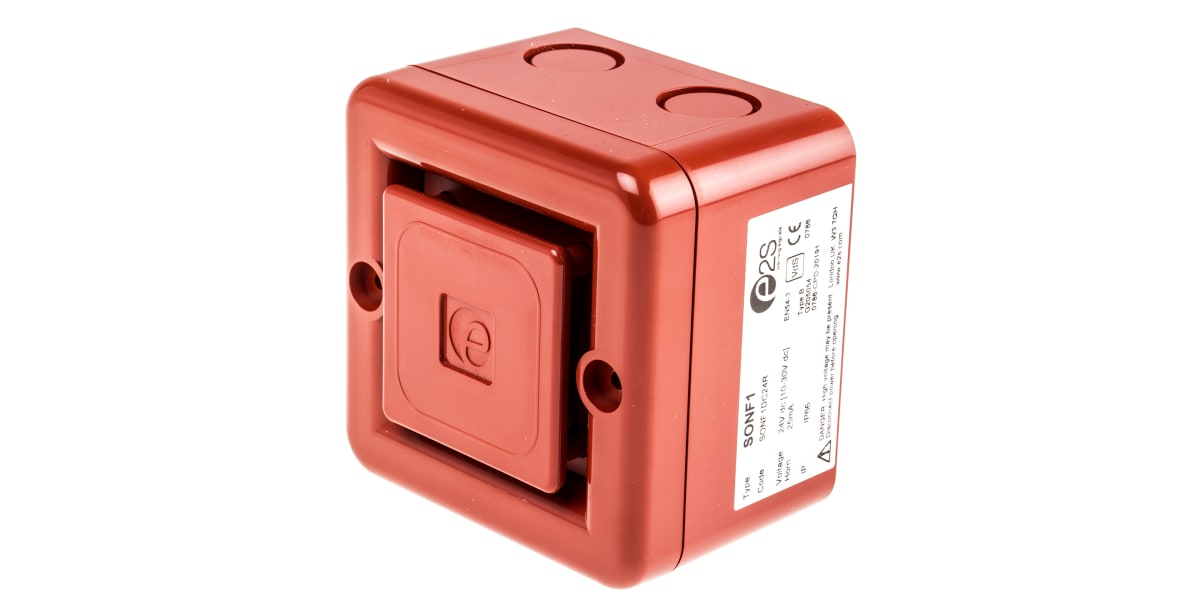 Product image for 24VDC 10-TONE RED SOUNDER