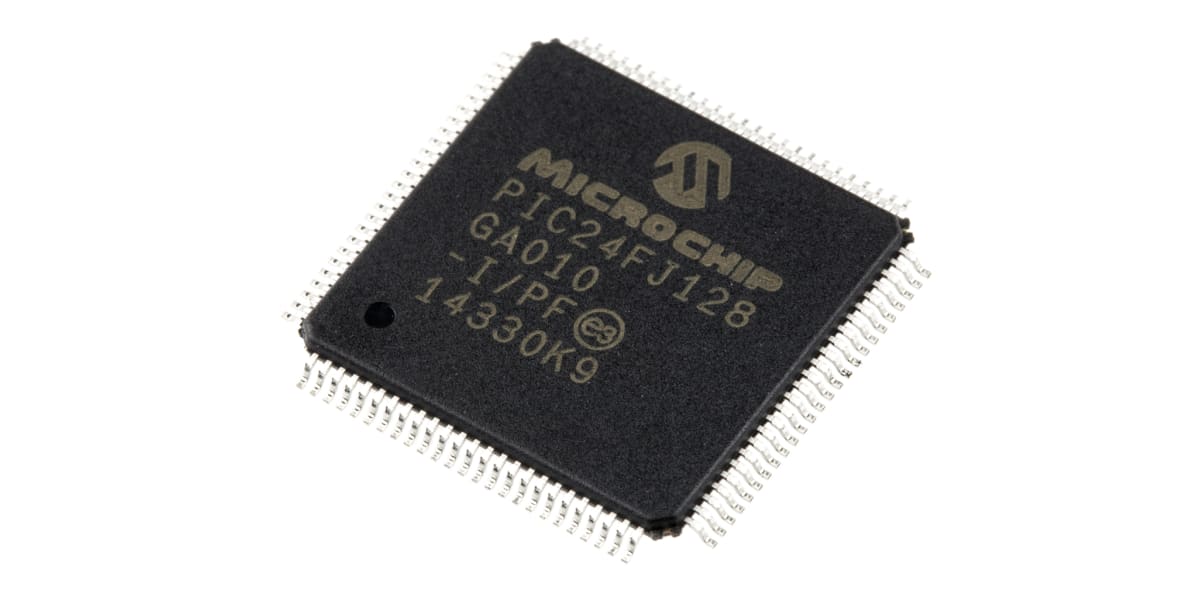 Product image for Micro,PIC,128K Fl,PIC24FJ128GA010-I/PF