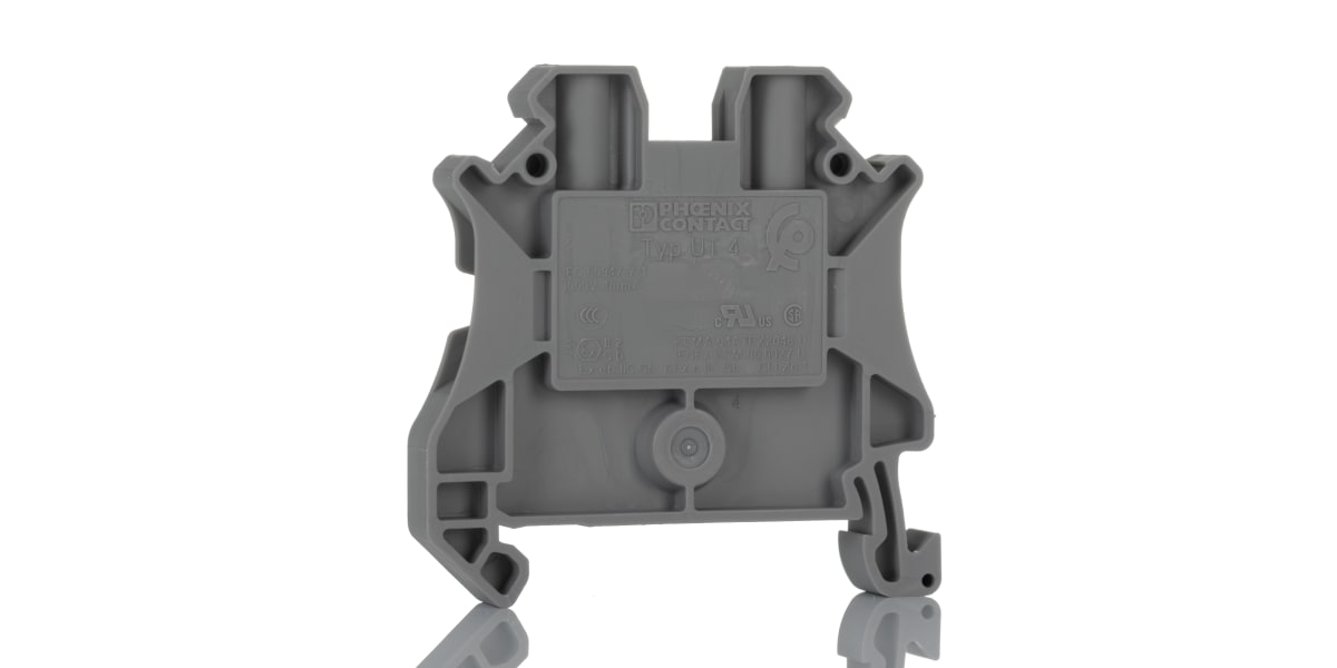 Product image for Din rail terminal block,UT4,grey